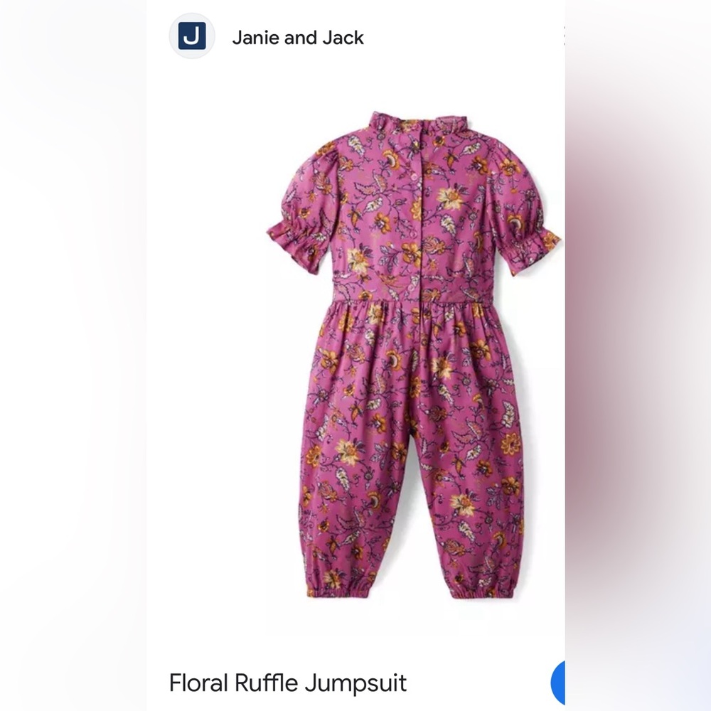 Janie and Jack girls jumpsuit